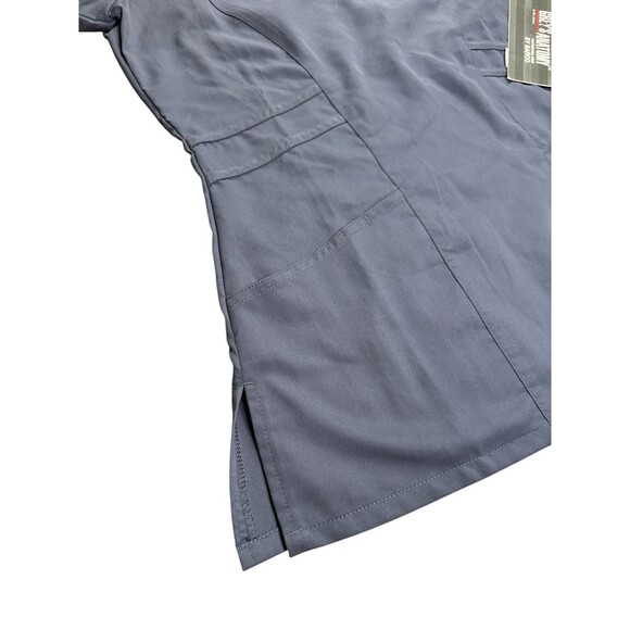 Grey’s Anatomy Modern Classic Fit V-Neck Scrub Top Granite Small 3 Pockets 41452 - Picture 3 of 9